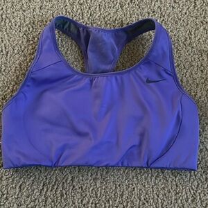 Purple Nike sports bra